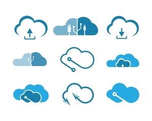cloud logo vector icon