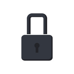 Gray castle icon. Protection symbol. flat style. Isolated image. Vector