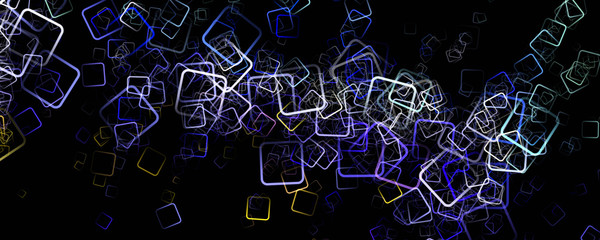 Abstract square panorama background design illustration