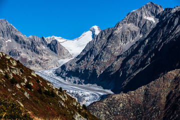 Fototapeta na wymiar Glacier Aletsch Switzerland