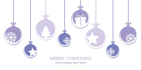 christmas bauble decoration with snowflakes stars and gift vector illustration EPS10