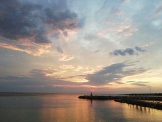 Sunset on Cyprus insland in November 2019