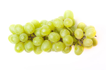 Fresh green grape on light background