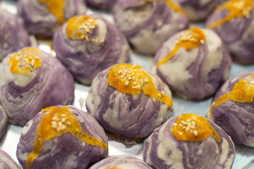 mini moon Cake as thai dessert background