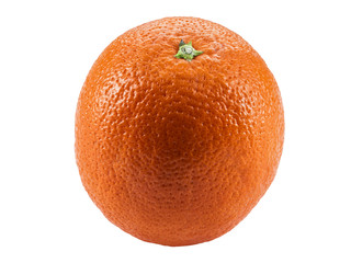 Ripe orange isolated on white background with copy space for text or images. Fruit with juicy...
