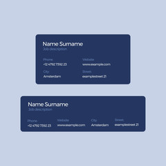 Obraz premium Corporate Email Signature Design Blue Finance