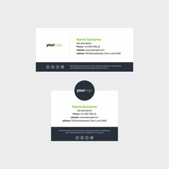 Corporate Email Signature Design Green Small