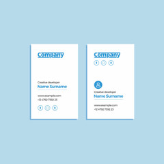 Corporate Email Signature Design Light Blue