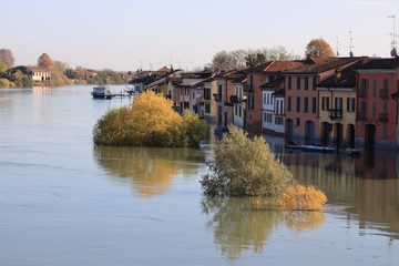 Obraz premium Inondazione a Pavia