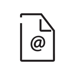 Black line Paper icon isolated on white background. Document, page, office concept. Vector Illustration