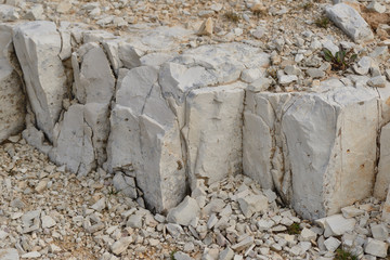 Kalkstein in den Dolomiten