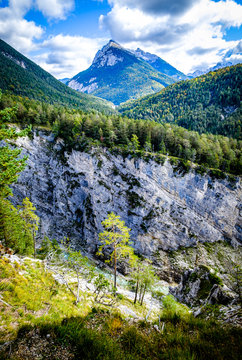 gleirschklamm gorge near scharnitz in austria