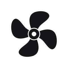 Cooling fan icon vector isolated