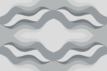 Obraz na płótnie Canvas Abstract vector gray background with curved lines. Pattern backdrop for landing pages.