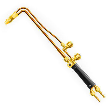 Oxy acetylene cutting torch - gas burner gun for cutting and welding metals