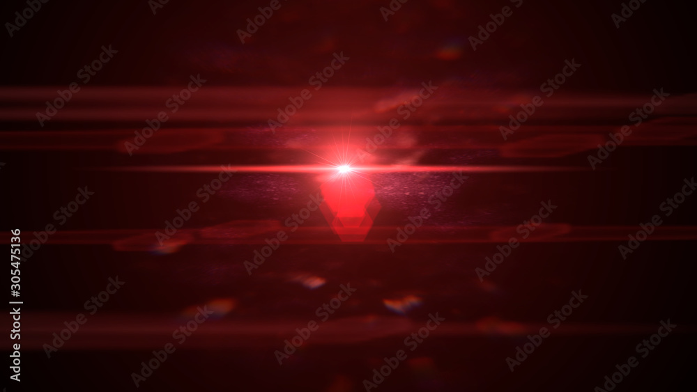 Canvas Prints exotic red lens flare effect overlay texture with light streak on black background