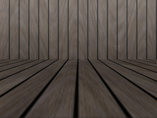 Wood texture background pattern. Dark hardwood planks surface of wooden board floor wall fence. Abstract timber decorative illustration.
