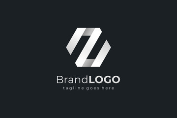 Abstract Hexagon Letter Z Business Logo. Flat Vector Logo Design Template Element - obrazy, fototapety, plakaty