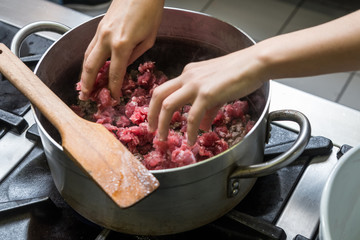 Preparazione di sughi per pasta