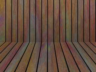 Wood texture background pattern. Dark hardwood planks surface of wooden board floor wall fence. Abstract timber decorative illustration.