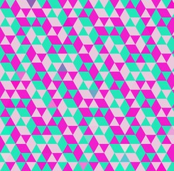 Retro style sweet pastel color triangles bakcground. Vintage style old fashion colors.