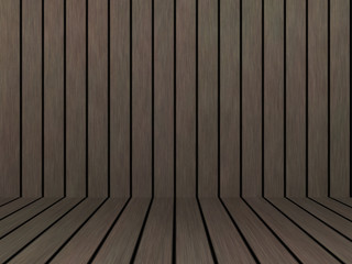 Wood texture background pattern. Dark hardwood planks surface of wooden board floor wall fence. Abstract timber decorative illustration.