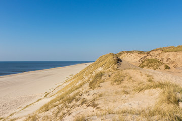 Strandtreppen Wanderweg auf der Insel Sylt mit Blick auf den Strand vom Kliff - 305479330
