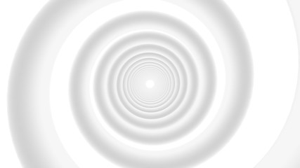Simple Abstract White Spiral Background - 3D Illustration