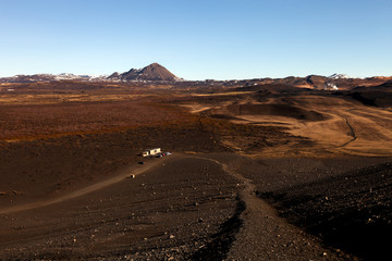 Fototapeta na wymiar Deserted dramatic landscape of Iceland