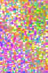 Simple mosaic art background with shiny colored square shapes.