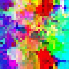 Simple mosaic art background with shiny colored square shapes.