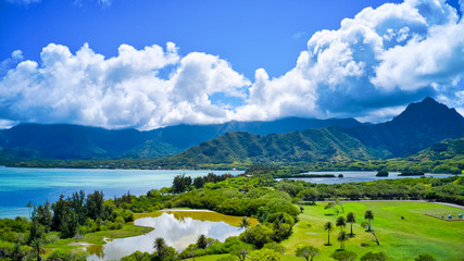 Hawaii, Sunset, Island, landscapes 