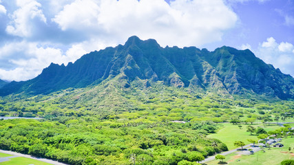 Fototapeta premium Hawaii, Sunset, Island, landscapes 