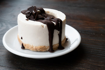 Vegan raw desserts, cakes and candies. Love for a healthy vegan food concept