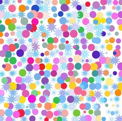 abstract background with colorful confetti 