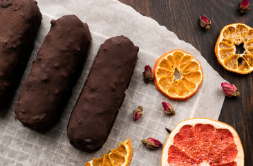 Vegan raw desserts, cakes and candies. Love for a healthy vegan food concept