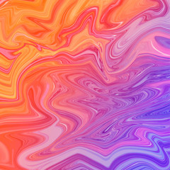 Glossy liquid abstract background. Marbling, acylic paint texture