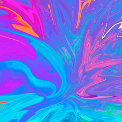 Fototapeta na wymiar Liquid abstract background. Marbling, acylic paint texture