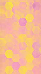 Grunge textured hexagon pattern background with sweet pastel color tone.