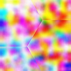 Obraz premium Colorful gradient art and geometric shapes background with textured effect and hexagonal patterns.