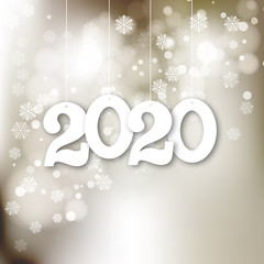 Happy New Year 2020.. Vector illustration eps10 ,2020 background