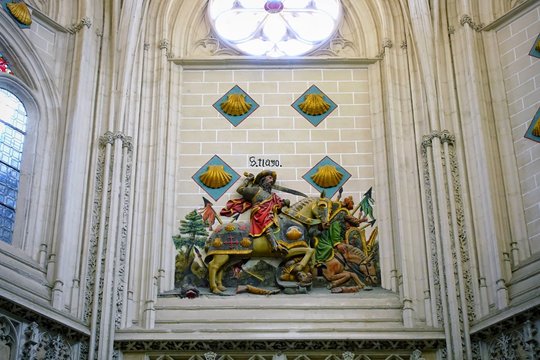 Chapel of Saint James of Primate Cathedral of Saint Mary of Toledo, a Roman Catholic 13th-century High Gothic cathedral and a UNESCO World Heritage Site.