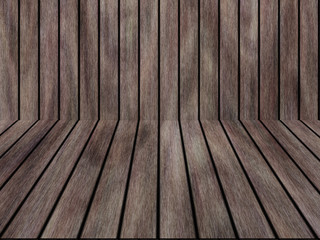 Wood texture background pattern. Dark hardwood planks surface of wooden board floor wall fence. Abstract timber decorative illustration.