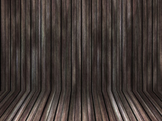 Wood texture background pattern. Dark hardwood planks surface of wooden board floor wall fence. Abstract timber decorative illustration.