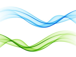 Bright green blue speed abstract lines flow minimalistic fresh swoosh seasonal spring wave transition divider editable template. Vector illustration