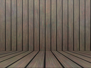 Wood texture background pattern. Dark hardwood planks surface of wooden board floor wall fence. Abstract timber decorative illustration.