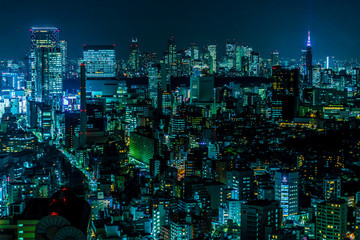 Tokyo skyline, JAPAN Night view