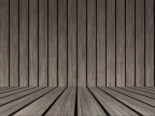 Wood texture background pattern. Dark hardwood planks surface of wooden board floor wall fence. Abstract timber decorative illustration.