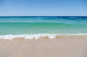 Bondi Beach in Sydney, Australia. Idyllic beach in the eastern suburbs of Sydney.