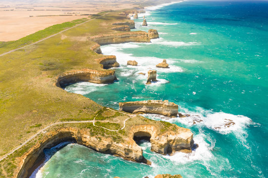Aerial view of the razorback scenic spot, Australia.